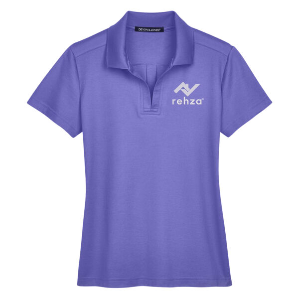 Embroidered Rehza - Women's CrownLux Performance® Plaited Polo Thumbnail